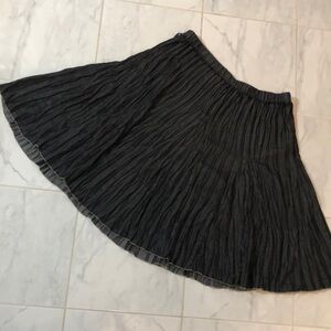 Simon Chang black / grey flowy skirt.